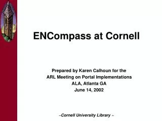 ENCompass at Cornell