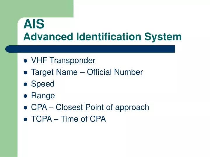 ais advanced identification system