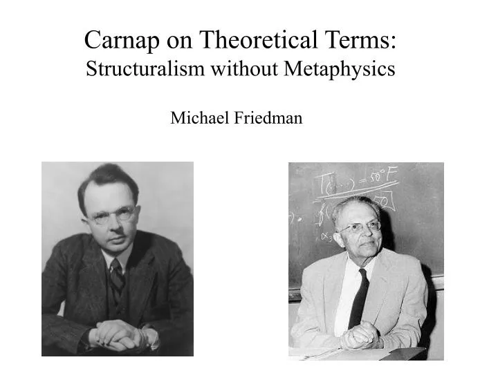 carnap on theoretical terms structuralism without metaphysics