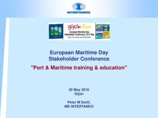 European Maritime Day Stakeholder Conference &quot;Port &amp; Maritime training &amp; education&quot;