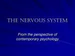 Exploring the Nervous System Through the Lens of Contemporary Psychology - slide 1