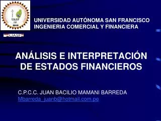 an lisis e interpretaci n de estados financieros