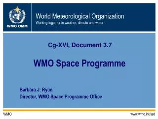 WMO Space Programme