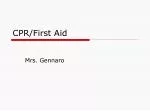 CPR/First Aid - slide 1