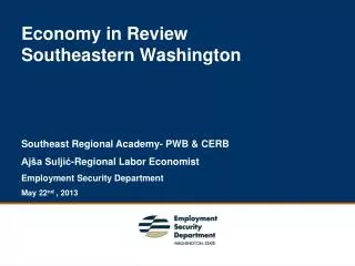Economy in Review Southeastern Washington