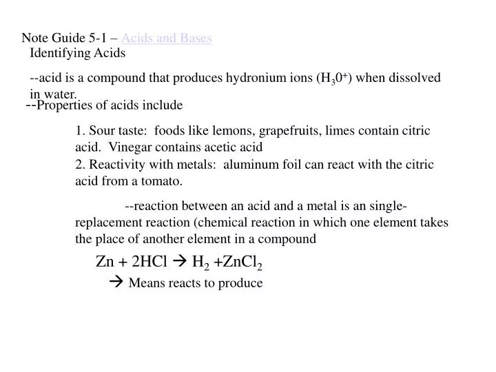 note guide 5 1 acids and bases