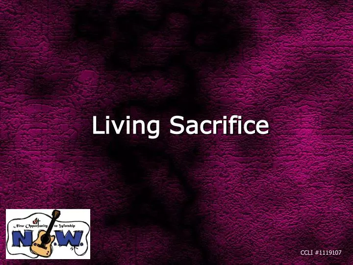 living sacrifice