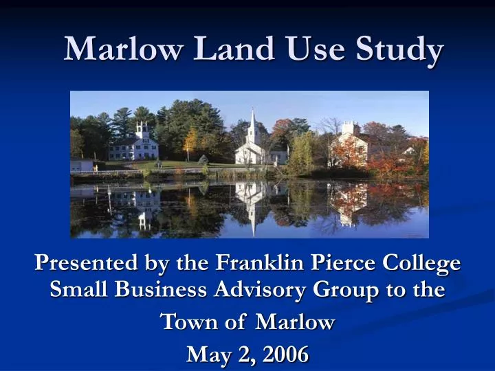 marlow land use study