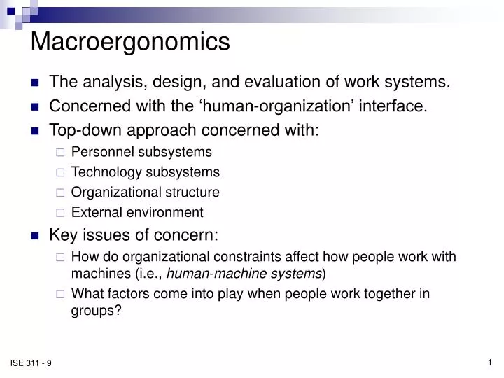 macroergonomics