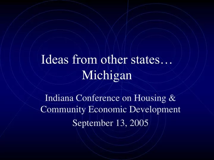 ideas from other states michigan