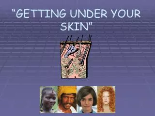 “GETTING UNDER YOUR SKIN”