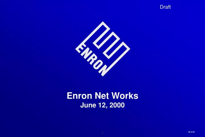 enron net works june 12 2000