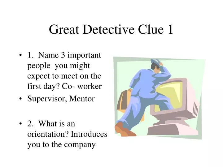 great detective clue 1