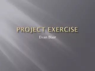 Project Exercise