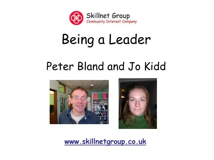 being a leader peter bland and jo kidd