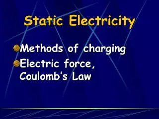 static electricity