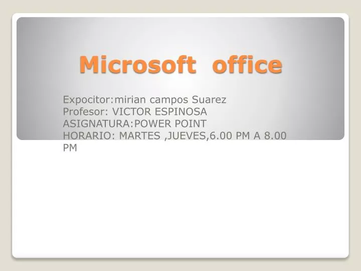 microsoft office