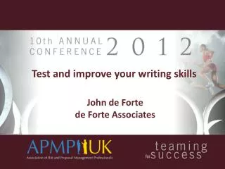 Test and improve your writing skills