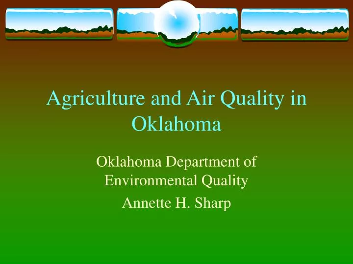 agriculture and air quality in oklahoma