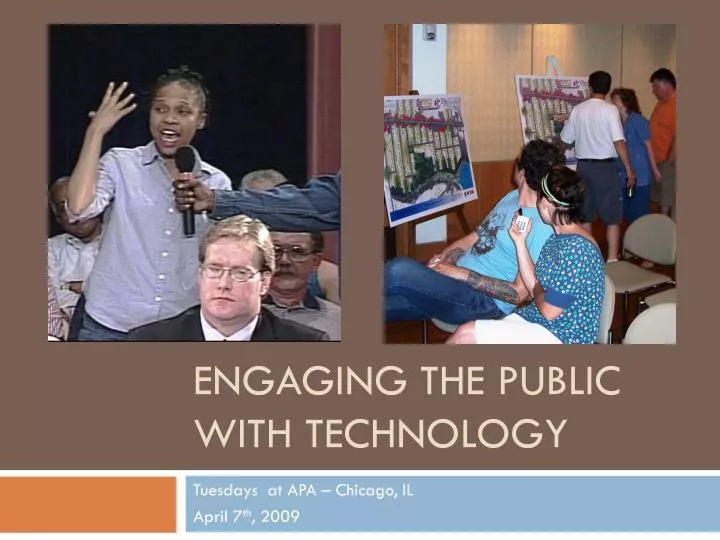 engaging the public with technology