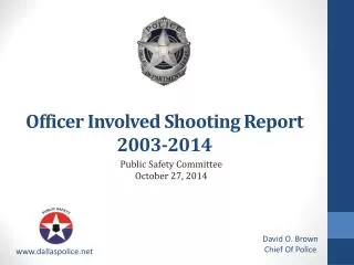 Officer Involved Shooting Report 2003-2014