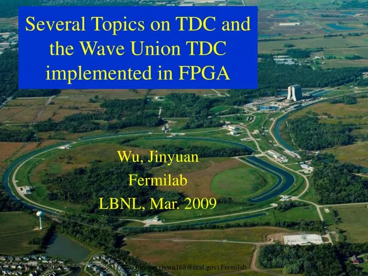 several topics on tdc and the wave union tdc implemented in fpga