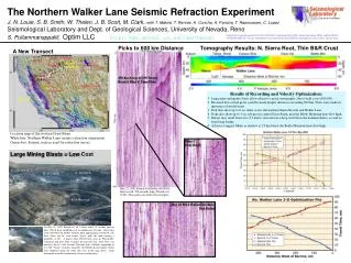 The Northern Walker Lane Seismic Refraction Experiment