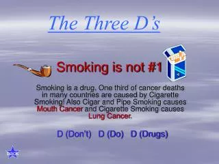 smoking is not 1
