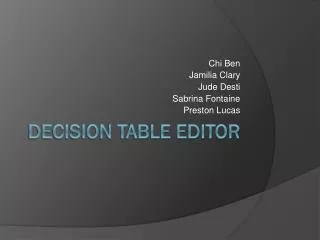 chi ben jamilia clary jude desti sabrina fontaine preston lucas