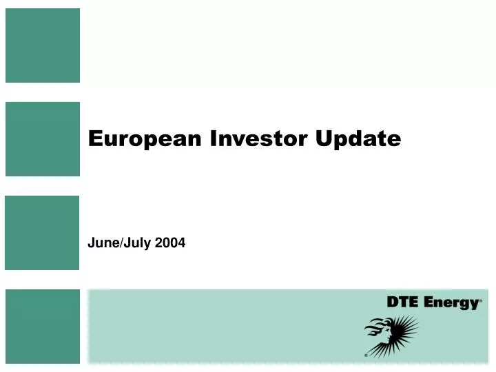 european investor update