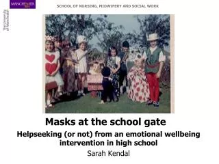 Masks at the school gate