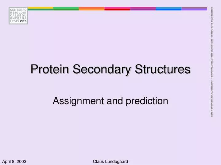 protein secondary structures