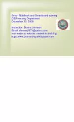 Enhancing Nursing Education with Smart Notebook and Smartboard Training - slide 1