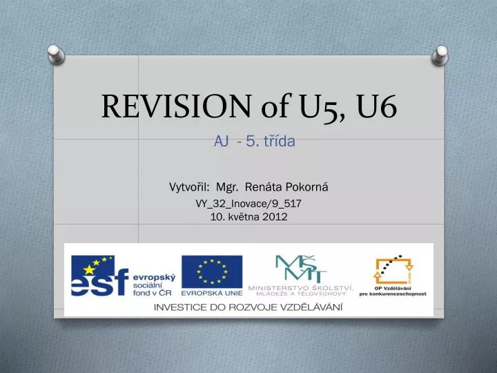 revision of u5 u6