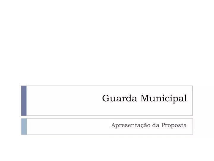 guarda municipal