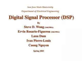 Digital Signal Processor (DSP)