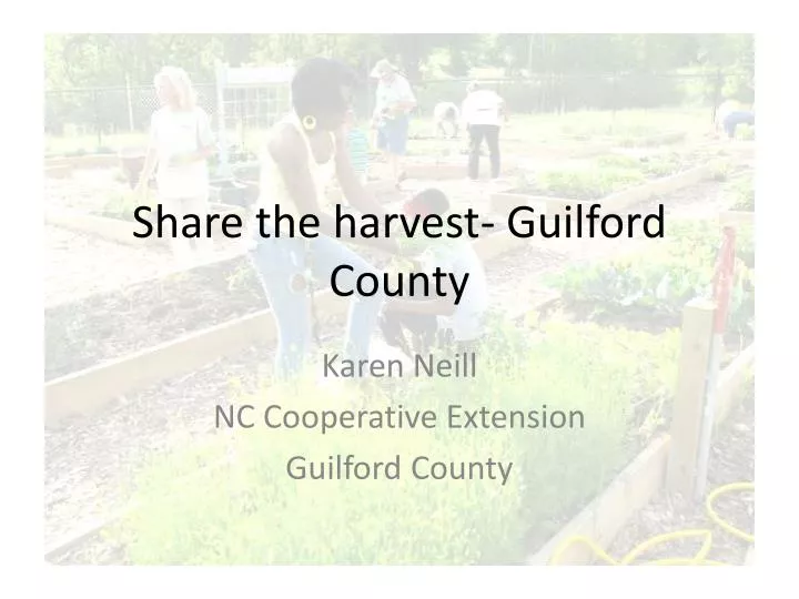 share the harvest guilford county