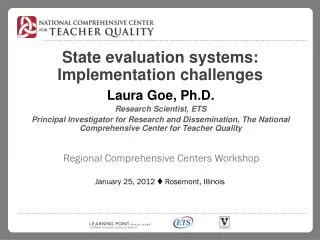 State evaluation systems: Implementation challenges
