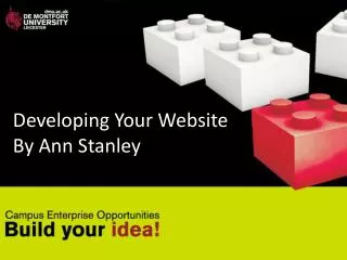 Developing Your Website By Ann Stanley