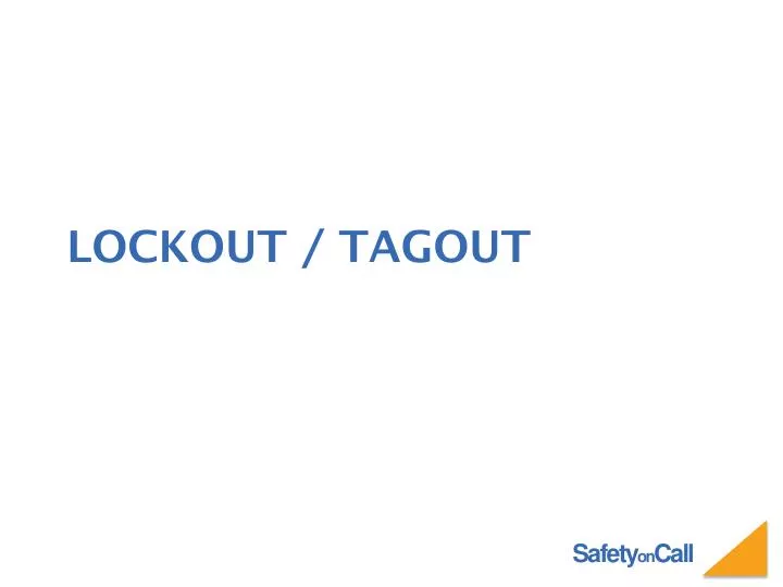 lockout tagout