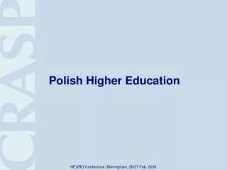 Polish Higher Education