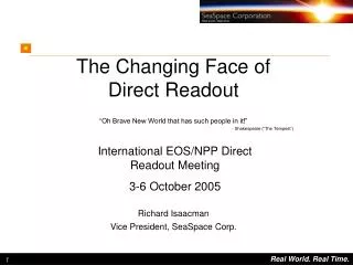 The Changing Face of Direct Readout
