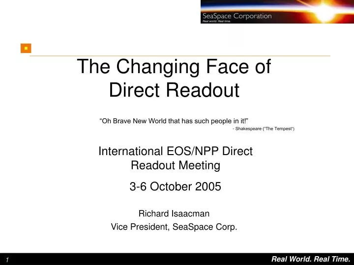 the changing face of direct readout