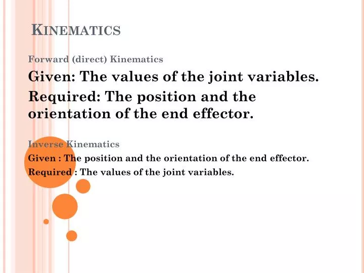 kinematics