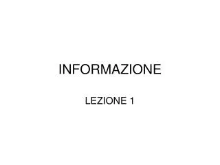 informazione