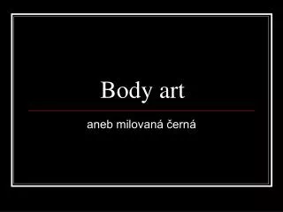 body art