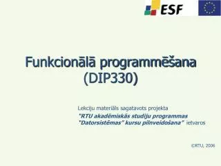 funkcion l programm ana dip330