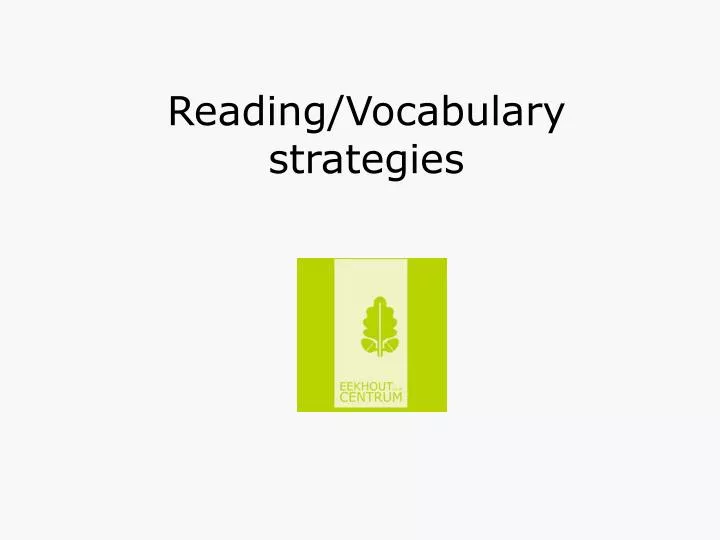 reading vocabulary strategies