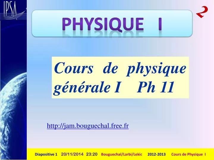 cours de physique g n rale i ph 11