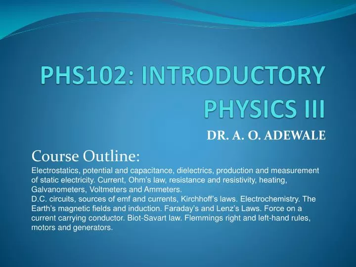 phs102 introductory physics iii